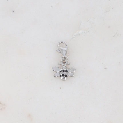 Charm Bianca - abeille et oxydes de zirconium