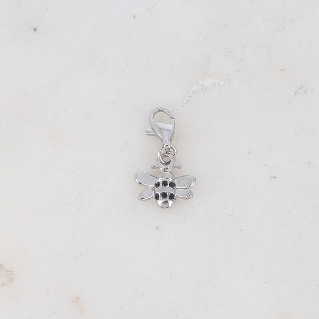 Charm Bianca - abeille et oxydes de zirconium