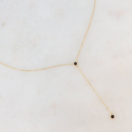 Collier Yara en Y - 2 oxydes de zirconium