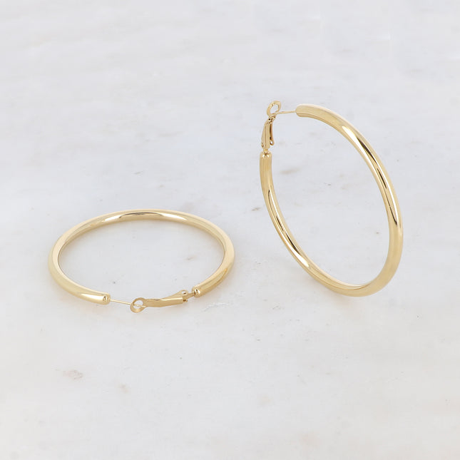 Classic 6cm hoop earrings
