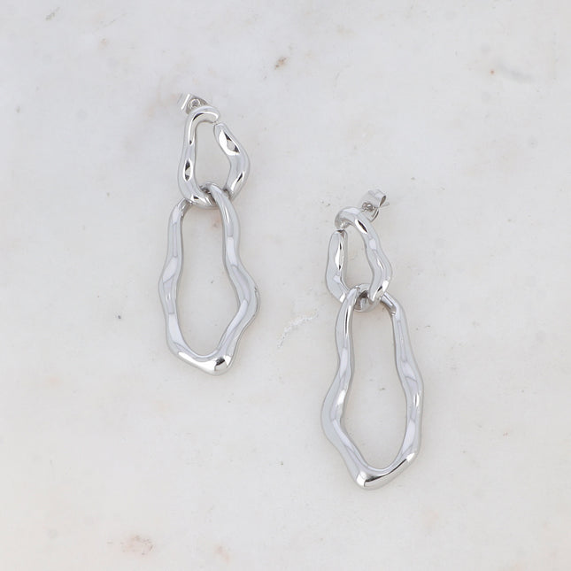 Boucles puces Tayzen - 2 anneaux ondulés