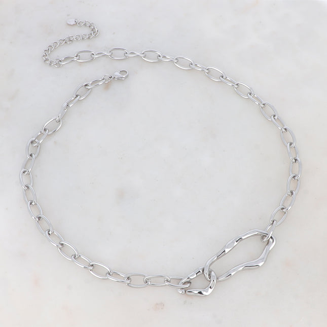 Yseult Necklace - 2 wavy rings