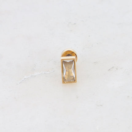 Piercing - oxyde de zirconium rectangulaire
