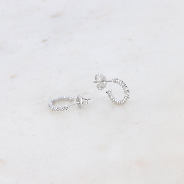Mini Orélia hoop earrings - twisted 12 mm