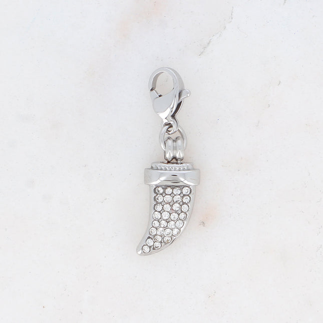 Charm Tiya - corne et oxydes de zirconium