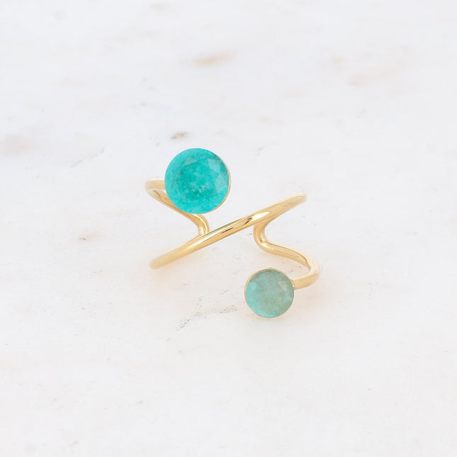 Calista ring - round natural stones