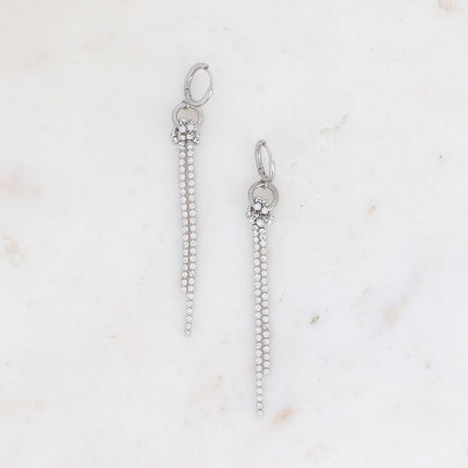 Créoles Eva - UNISEX - anneau et chaîne rivière