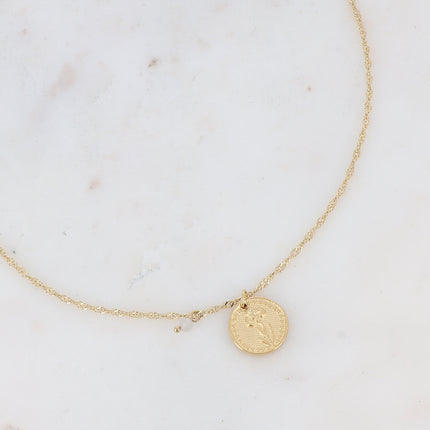 Fleury Necklace - Flower and Birth Month