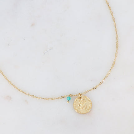 Fleury Necklace - Flower and Birth Month