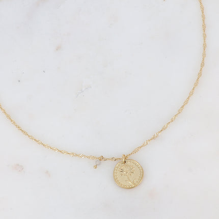 Fleury Necklace - Flower and Birth Month