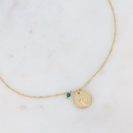 Fleury Necklace - Flower and Birth Month