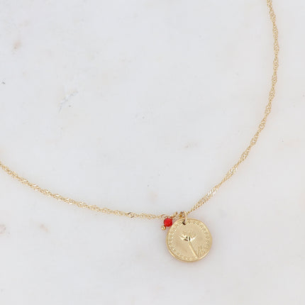 Fleury Necklace - Flower and Birth Month