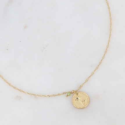 Fleury Necklace - Flower and Birth Month
