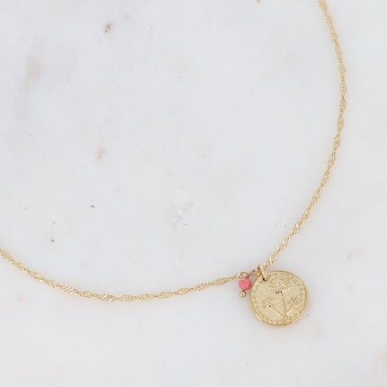 Fleury Necklace - Flower and Birth Month