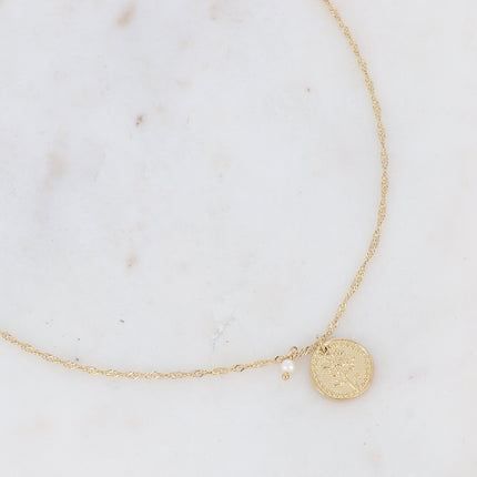 Fleury Necklace - Flower and Birth Month