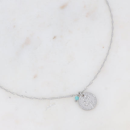 Fleury Necklace - Flower and Birth Month