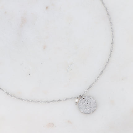 Fleury Necklace - Flower and Birth Month