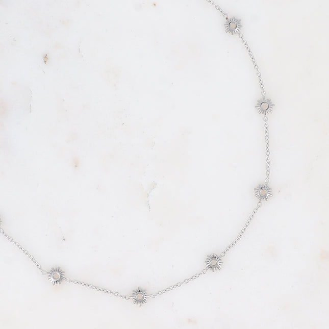 Necklace - sunburst tassels
