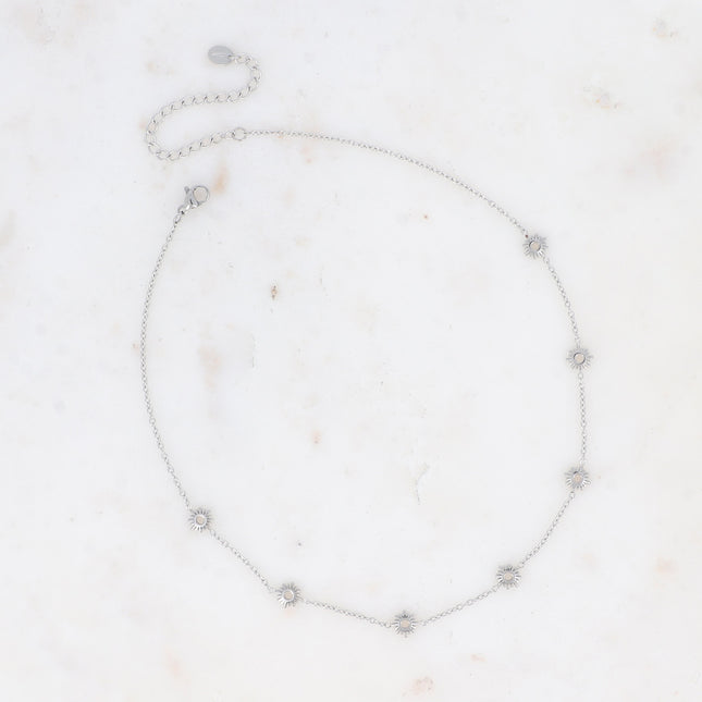 Necklace - sunburst tassels