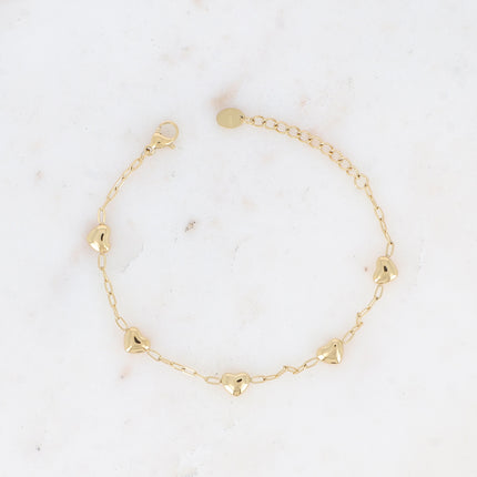 Bracelet Belise - pampilles coeur