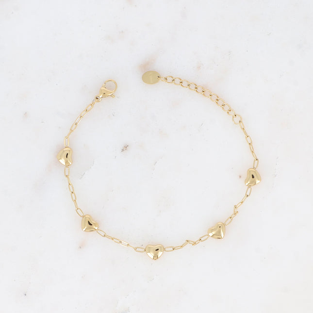 Bracelet Belise - pampilles coeur