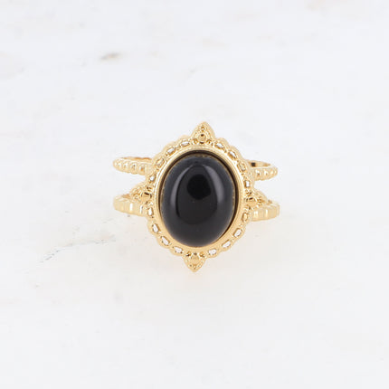 Bague Galinatine - pierre naturelle ovale