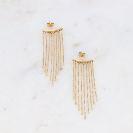 Boucles puces Aselya - 9 chaînes pendantes