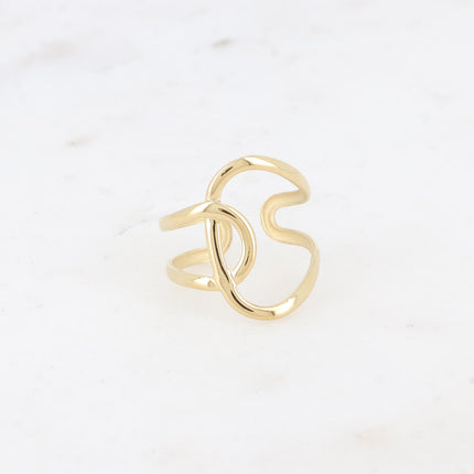 Bague Keïra - lignes entrecroisées