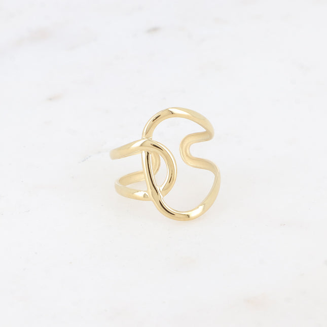 Bague Keïra - lignes entrecroisées