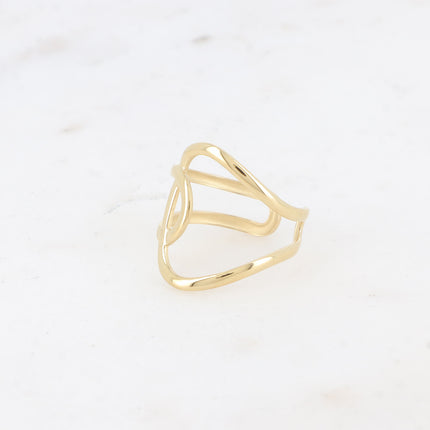 Bague Keïra - lignes entrecroisées