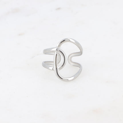 Bague Keïra - lignes entrecroisées