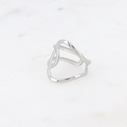 Bague Keïra - lignes entrecroisées