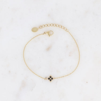 Bracelet - trèfle et oxydes de zirconium