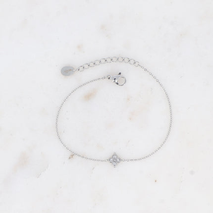 Bracelet - trèfle et oxydes de zirconium