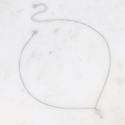 Collier Pariss - clef et oxydes de zirconium
