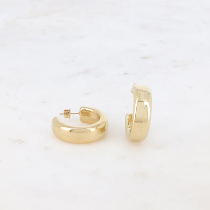 Hoop earrings - 3 cm wide