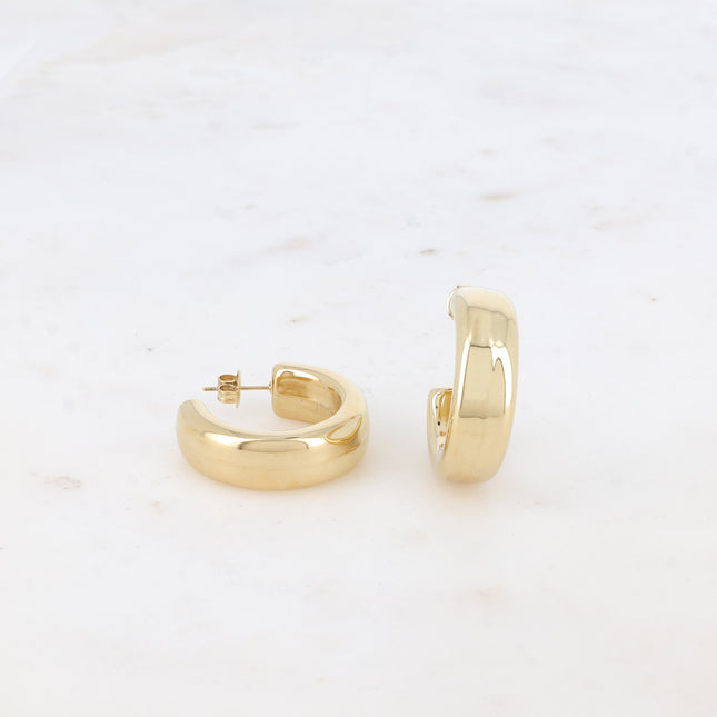 Hoop earrings - 3 cm wide