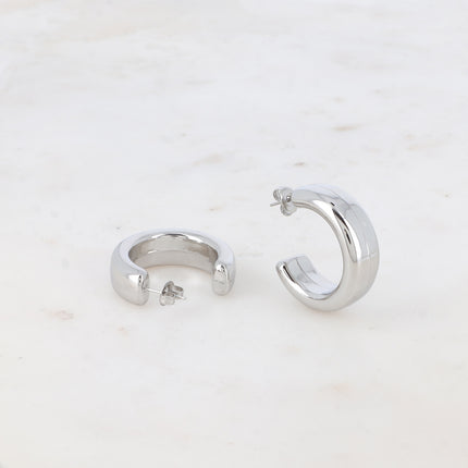 Hoop earrings - 3 cm wide