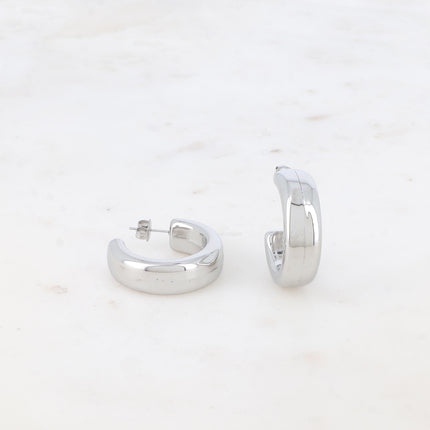 Hoop earrings - 3 cm wide