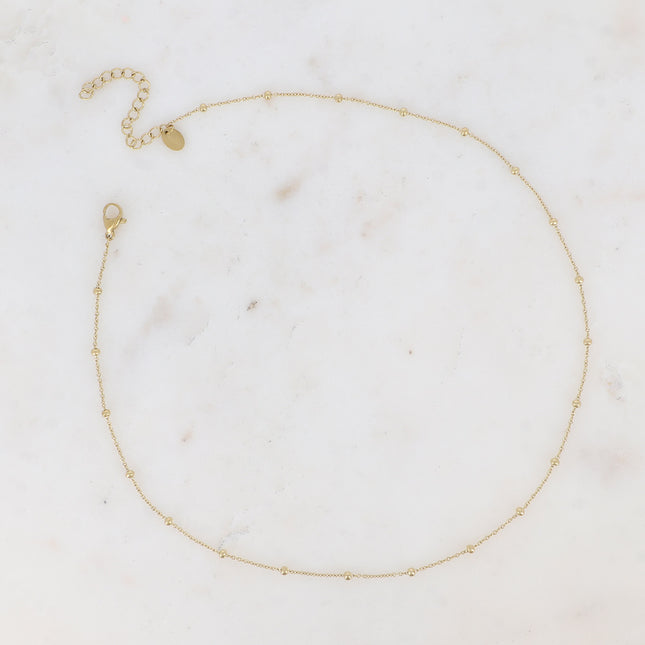 Collier - maille boules 40+5 cm