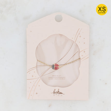 Bracelet XS - coccinelle émaillée