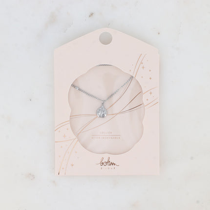 Collier - coccinelle aux tâches gravées