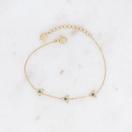 Bracelet Héloïse - triangle et oxydes de zirconium
