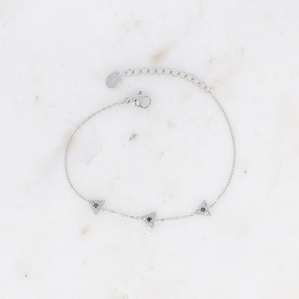 Bracelet Héloïse - triangle et oxydes de zirconium