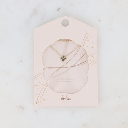 Collier - trèfle et oxydes de zirconium