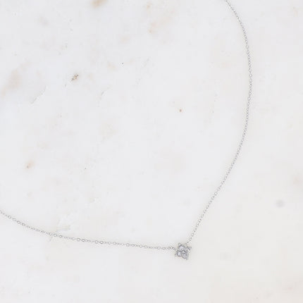 Collier - trèfle et oxydes de zirconium