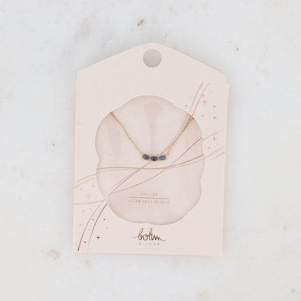 Collier Erica - 3 oxydes de zirconium