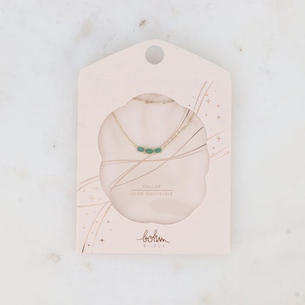 Collier Erica - 3 oxydes de zirconium