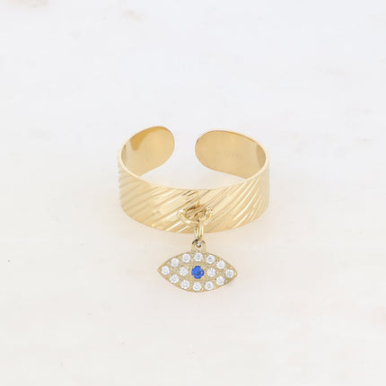 Bague Youlia - oeil de oxydes de zirconium