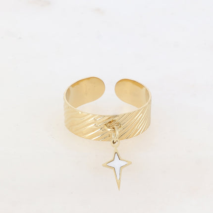 Bague Starlitine - étoile nacrée